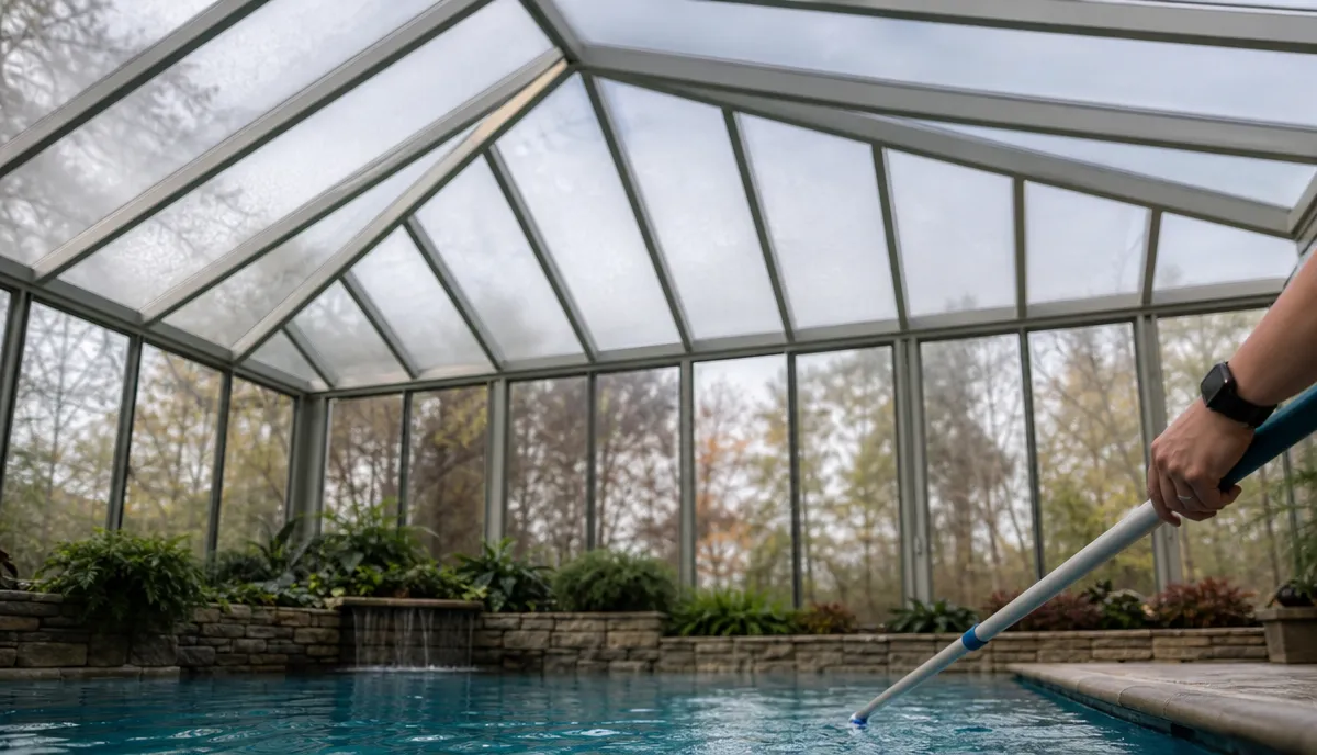 An indoor pool hall