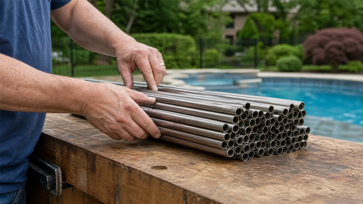 A cupronickel heat-exchanger tube