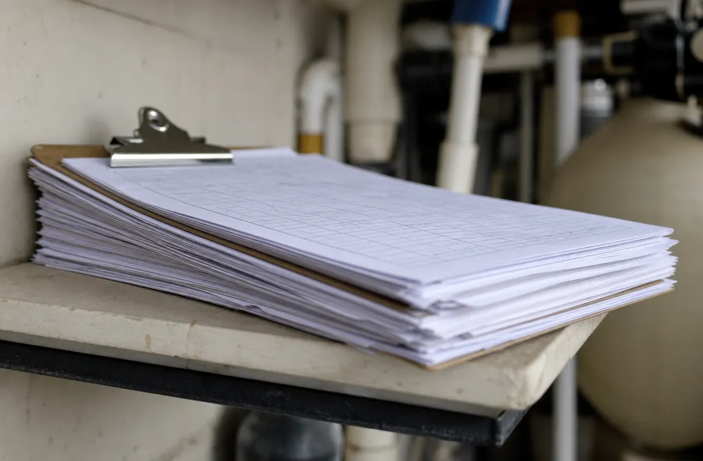 Service records kept for a shared pool