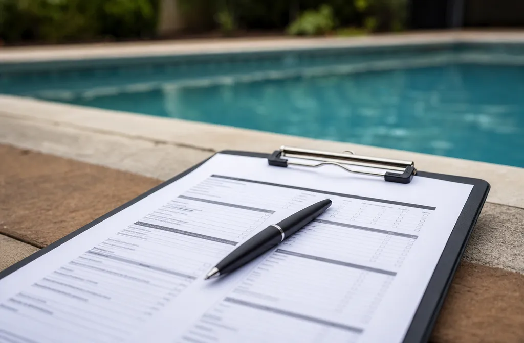 A pool inspection report