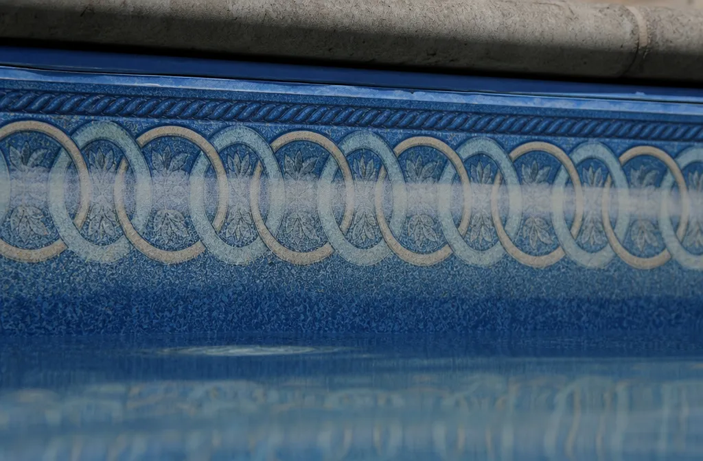 Wear along the waterline of a vinyl liner