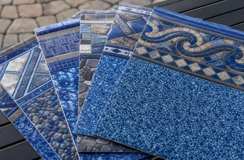 Vinyl liner pattern samples